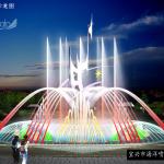 Colorful Light Decorative Program Control Dancing Water Fountain