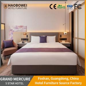 China GRAND MERCURE-SZ Ash Wood Frame King Size Bedroom Set 5 Star Hotel Source Furniture wholesale