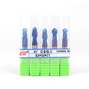 China 1/4&quot; 6mm Ball Nose End Mill Hrc65 For Heated Mold Steel wholesale