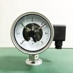 Radial Direction Electric Contact Pressure Gauge 6 Bar 100mm Dial Diaphragm
