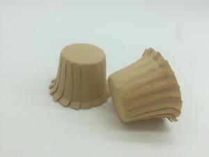 China Unbleached Nature Brown Paper Coffee Filters For K Cups , Cupcake Coffee Filters wholesale
