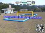 Funny Inflatable Water Games , Inflatable Aqua Park Water Volleyball Field