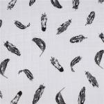 PMF 014 100 Cotton Printed Muslin Fabric Customized Print Anti Pilling