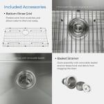 Thickness 4mm SS Handmade Kitchen Sink Double Bowl Zero Radius