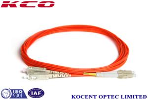 China 1.0m Sc Lc Patch Cord Muti Mode DX 1.0m 2.0m Length 62.5/125 Cores wholesale