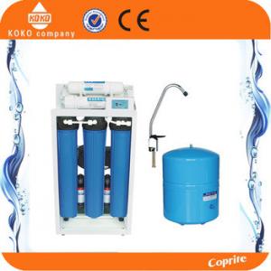 China 20 Inch Blue Home Water Filtration System Reverse Osmosis Tank  With Digital Display / Iron Shelf wholesale