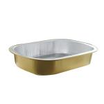 Golden Aluminum Foil Container Household Carbon Baked Strip Packaging Box for