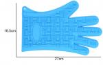 Colorful Heat Resistant Oven Gloves With Fingers / Ageing Resistant Silicone