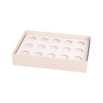 White Gold Stamping Chocolate Paper Boxes Lids And Bottom Box Packaging With