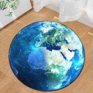 China Planet Round Area Rugs Machine Washable Gaming Chair Rug wholesale