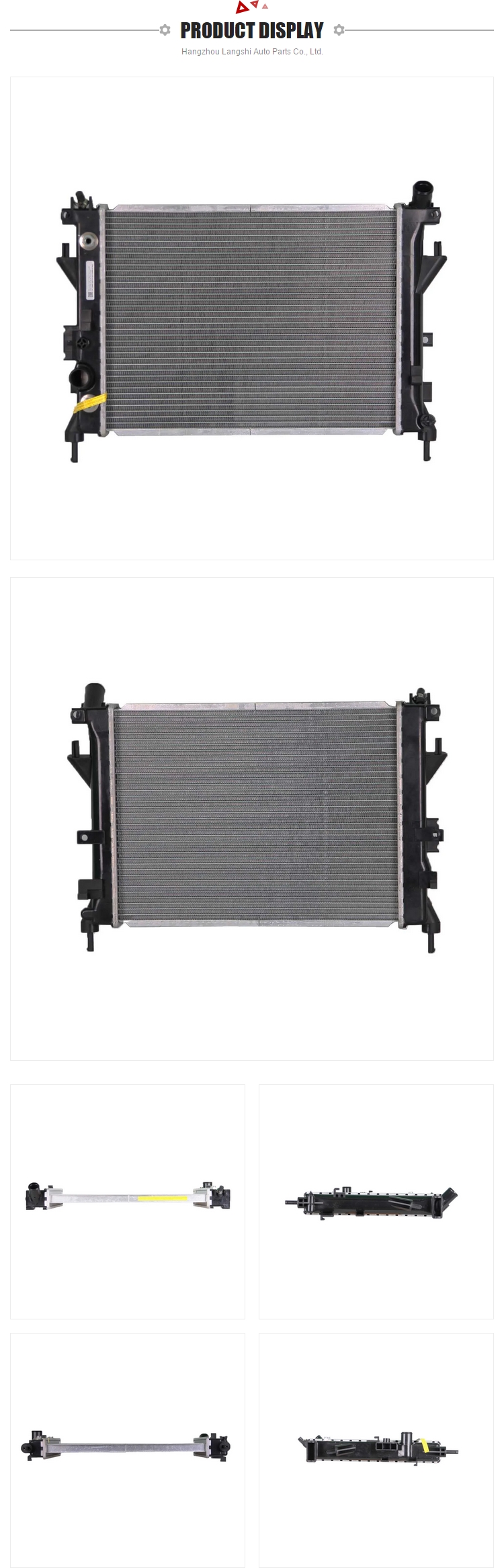 632*398*32mm Core Size Auto Spare Parts of Cooling System for Audi A4 8E0121251P
