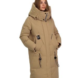 China FODARLLOY Winter Warm Thick mid-length hooded denim Jeans jacket women
