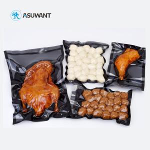 China PE Heat Sealing Food Vacuum Seal Bags Front Clear Back Black Eco Friendly wholesale