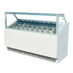 High Effieciency Italian Gelato Ice Cream Show Case Freezers with CE
