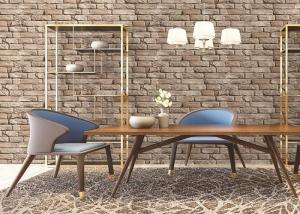 China 3D Retro Antique Culture Brick Living Rooom Wallpaper 10M One Roll With Good Looking wholesale