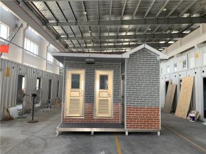 China PVC Flooring Steel Structure Wall 10mm Mobile Public Toilets wholesale