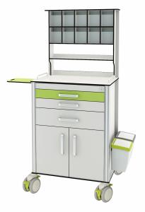 China HPL Anesthesia 680MM Hospital Crash Cart For Patients wholesale
