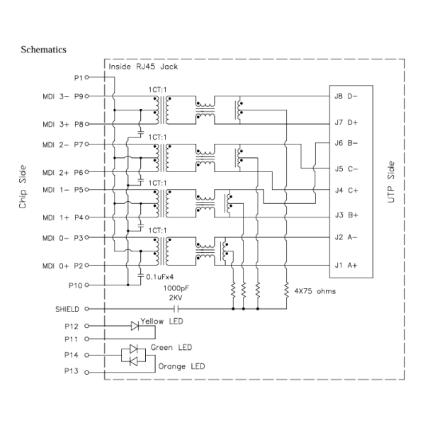 HY981141A Dual USB + RJ45 Integrated Connectors Cross LPJU5202BONL