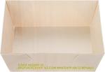 14 Ounce Compostable Food Containers, Square Wooden Bento Boxes Flare, Grease