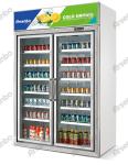Upright 4 Door Commercial Display Drink Fridge 1000L SS304 Material