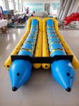Large Custom 12 Person Inflatable Banana Boat For Water Entertainment