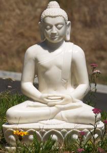 China Meditating Buddha White Marble Statue wholesale
