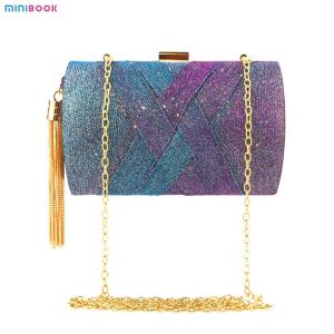 China Low MOQ Mix Models Satin Ladies Diamante Party Purses Bridal Handbags For Women Luxury wholesale