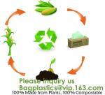 Home Compostable Eco Green Bioplastic Food Storage Resealable PLA Bags,Food,