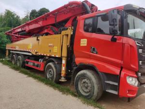 China 2020 56m National Standard Concrete Pump Truck Parts Diesel Engine Power Source White Yellow Red Colors 350bar Pressure wholesale