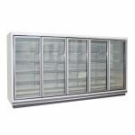 Commercial Upright Fronted Multideck Fridge with Solid Endpanels for Supermarket