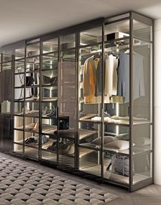 China Glass Cabinet Bedroom Retail Display Aluminum Alloy Frame wholesale