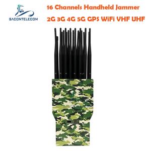 China UMTS Portable Signal Jammer 21 Bands 315mhz 433mhz 868mhz 3.5G GPS wholesale