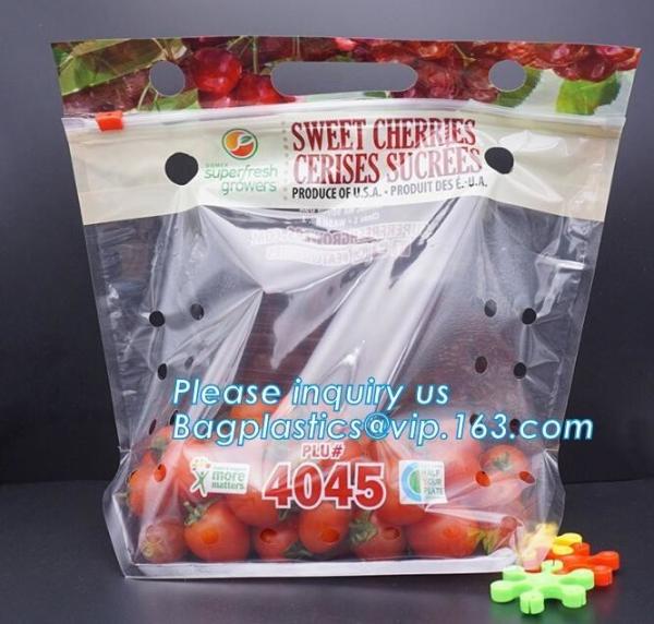 vented Printed Fruit Coex Packaging bag, Zip lockk Cherry Tomato Packaging Bags
