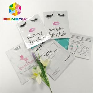China 3 Layers Laminated Mask Empty Aluminum Foil Cosmetic Bag Mask Pouch Resealable wholesale