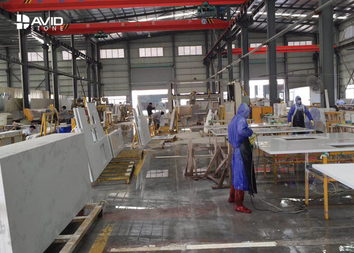Professional Quartz Prefab Kitchen Countertops , Quartz Bathroom Worktops