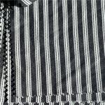 Striped Soft Textured Polyester Cotton Blend Fabric for Women's Clothing and