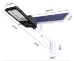 60W 1300LM Solar Powered LED Street Lights 5000mA For Garden