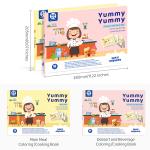 Kids Cooking Menu Book Toddlers Coloring Book For Learning Cooking