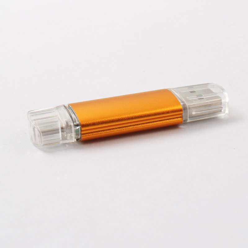 Metal 256GB OTG USB Flash Drive Laser Logo For Android Iphone