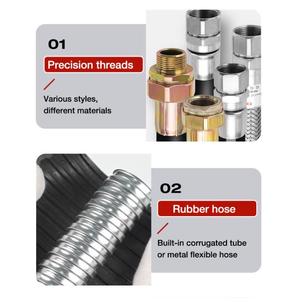 Customized High-quality Explosion-proof Soft Hose Rubber Hydraulic Hose Explosion-proof Flexible Hose