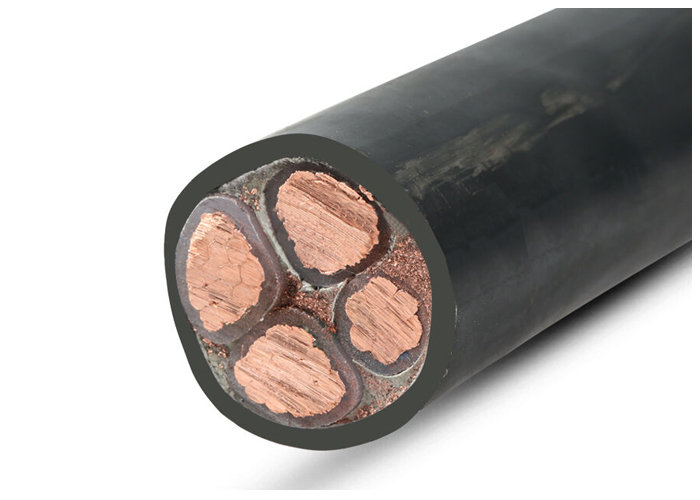 95mm PVC Insulation Copper Cable / Flexible 4 Core Electric Cable