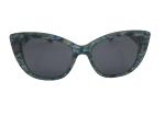 Cateye acetate sunglasses Men Women special green pattern UV 100%
