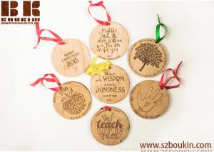China Tree of Life Personalized Engraved Wooden Christmas Ornament 2018 Christmas Ornament on sale