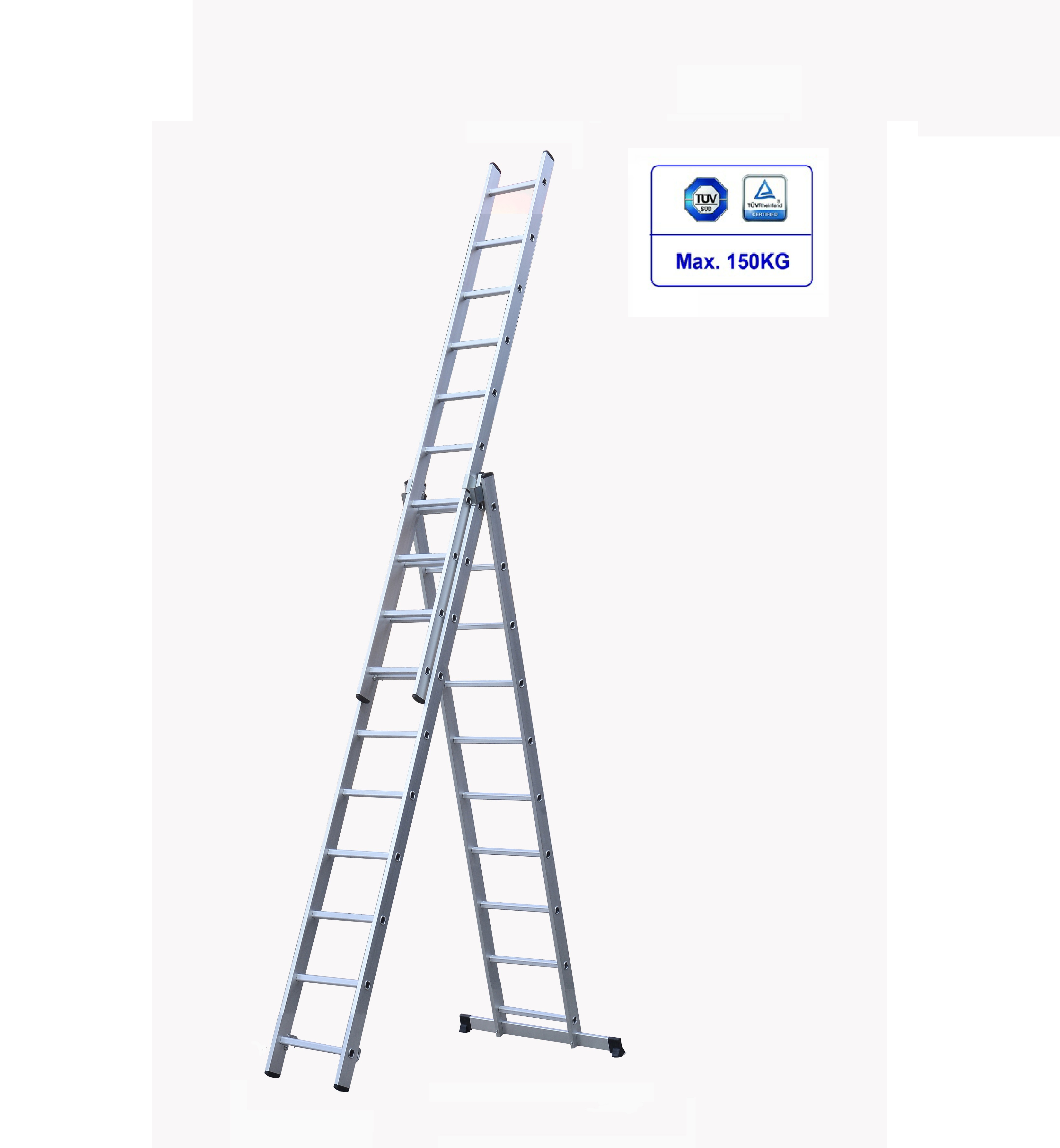 Domestic Aluminum Extension Ladder 3x10 Easy To Carry And Store
