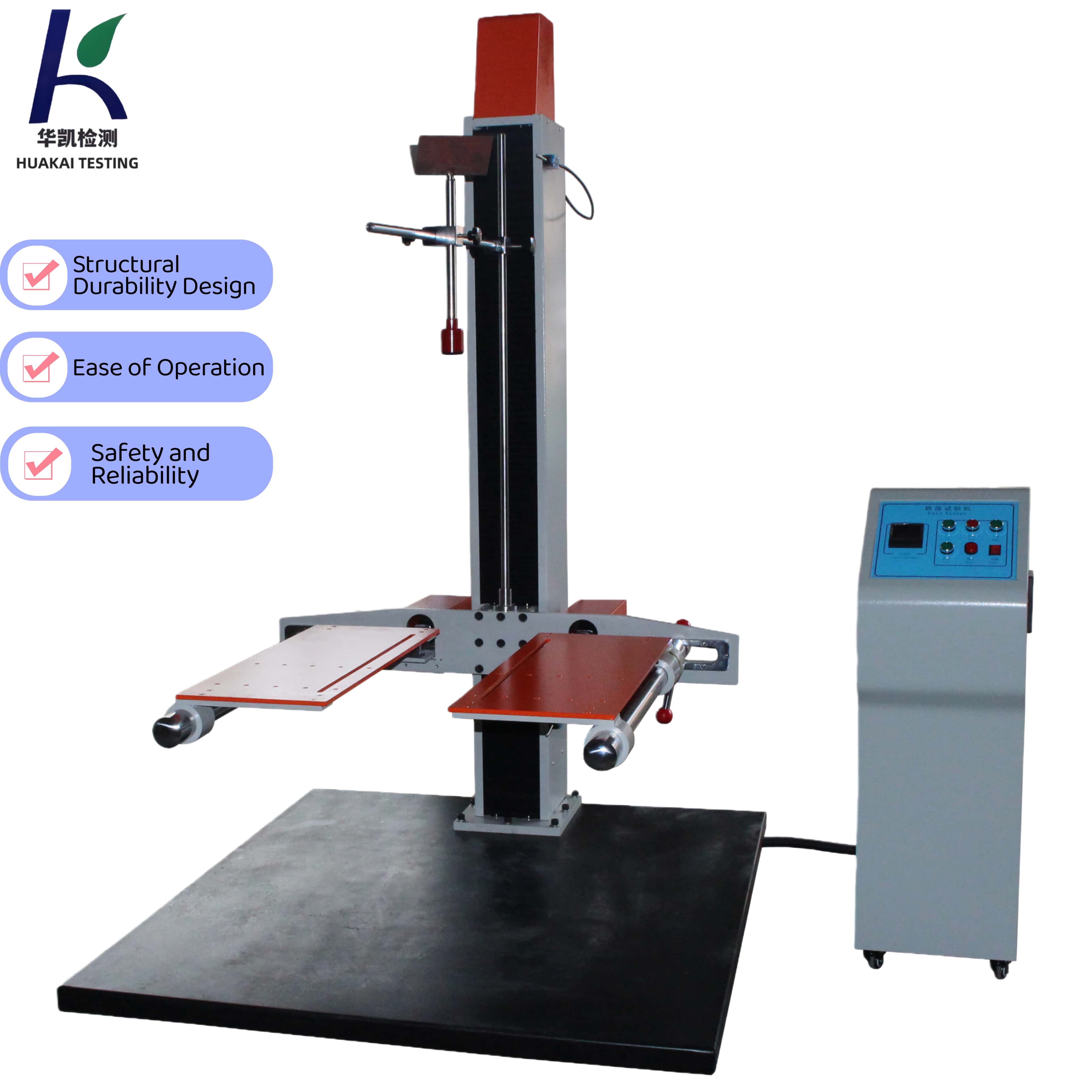 ISTA Double-wing Paper Packaging Drop Impact Testing Machine and Carton Free Fall Drop Testing Equipment