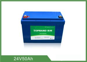 China CE Certified RV Camper Battery Pack 24V 50Ah No Memory Effect wholesale