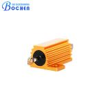 20W RX24 Gold Aluminum Case Wirewound Braking Resistor For Inverter