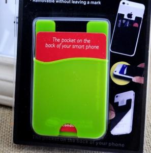 China custom silicone smart card wallet 3m sticky cell phone card holder wholesale