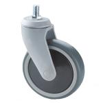 TPR Swivel Medical Caster Wheels Nylon Yoke For Medical Equipment