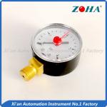 Red Pointer General Pressure Gauge For Heating Bottom Connection 50mm/2 Inch